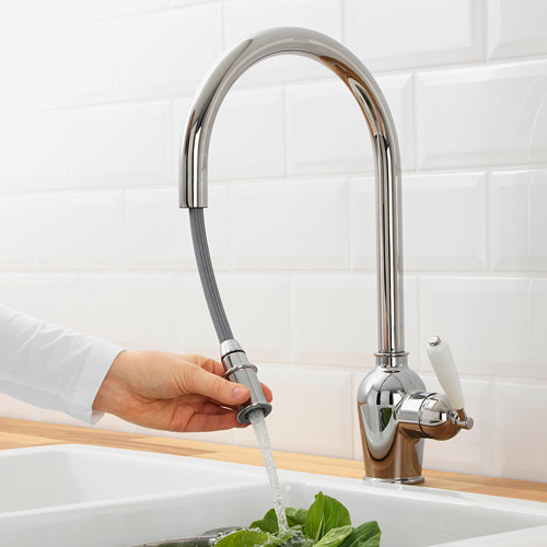 INSJÖN kitchen mixer tap w pull-out spout