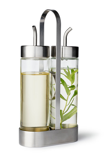 ÖRTFYLLD - 3-piece oil/vinegar set, glass/stainless steel | IKEA Taiwan Online - PH161663_S4