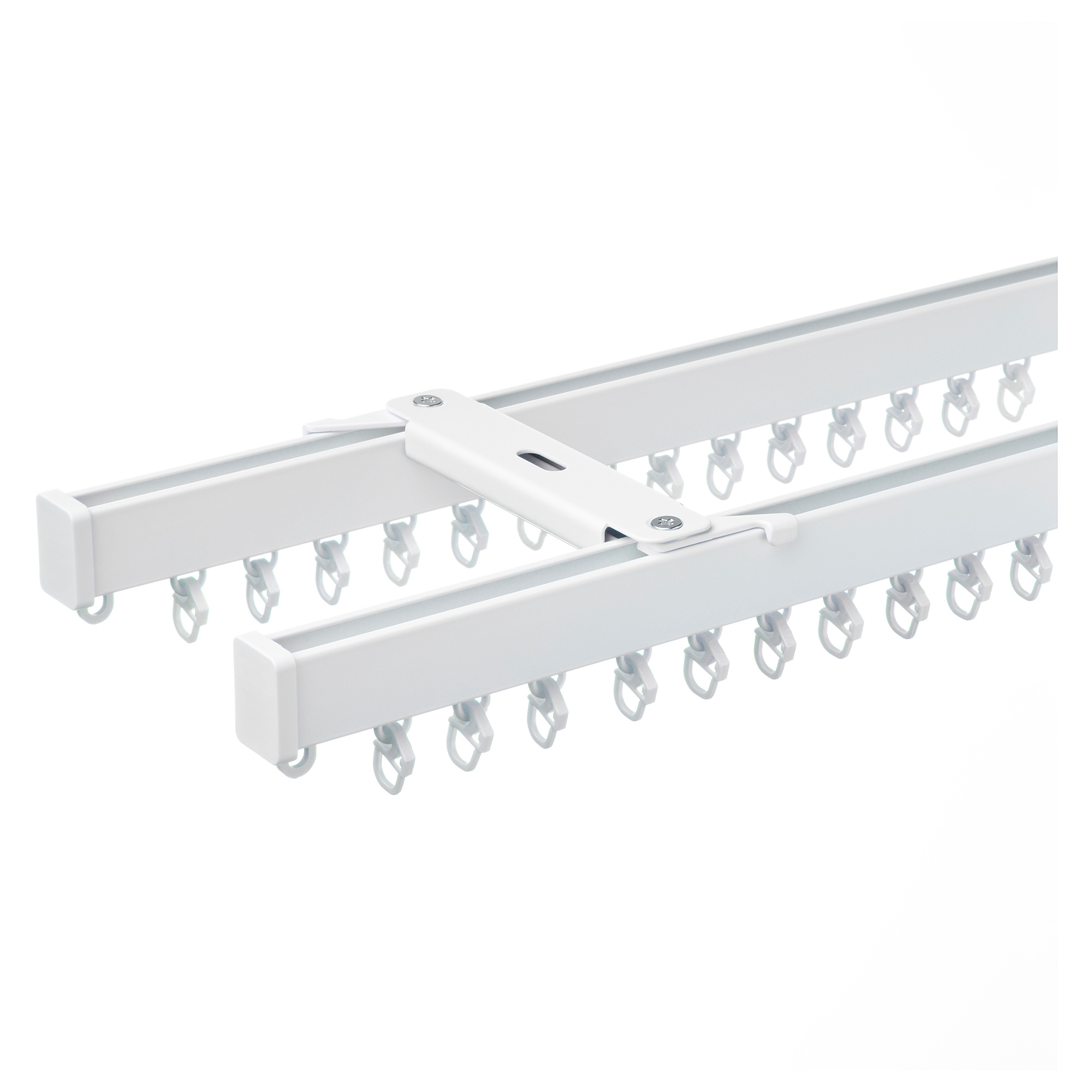 VIDGA curtain track set f ceiling, 2 trck