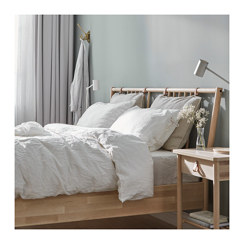 BJÖRKSNÄS - 雙人床框, 樺木, 附LURÖY床底板條 | IKEA 線上購物 - PH154362_S4