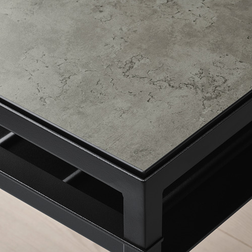 NYBODA - 邊桌, 深灰色 仿混凝土/黑色 | IKEA 線上購物 - PE753814_S4
