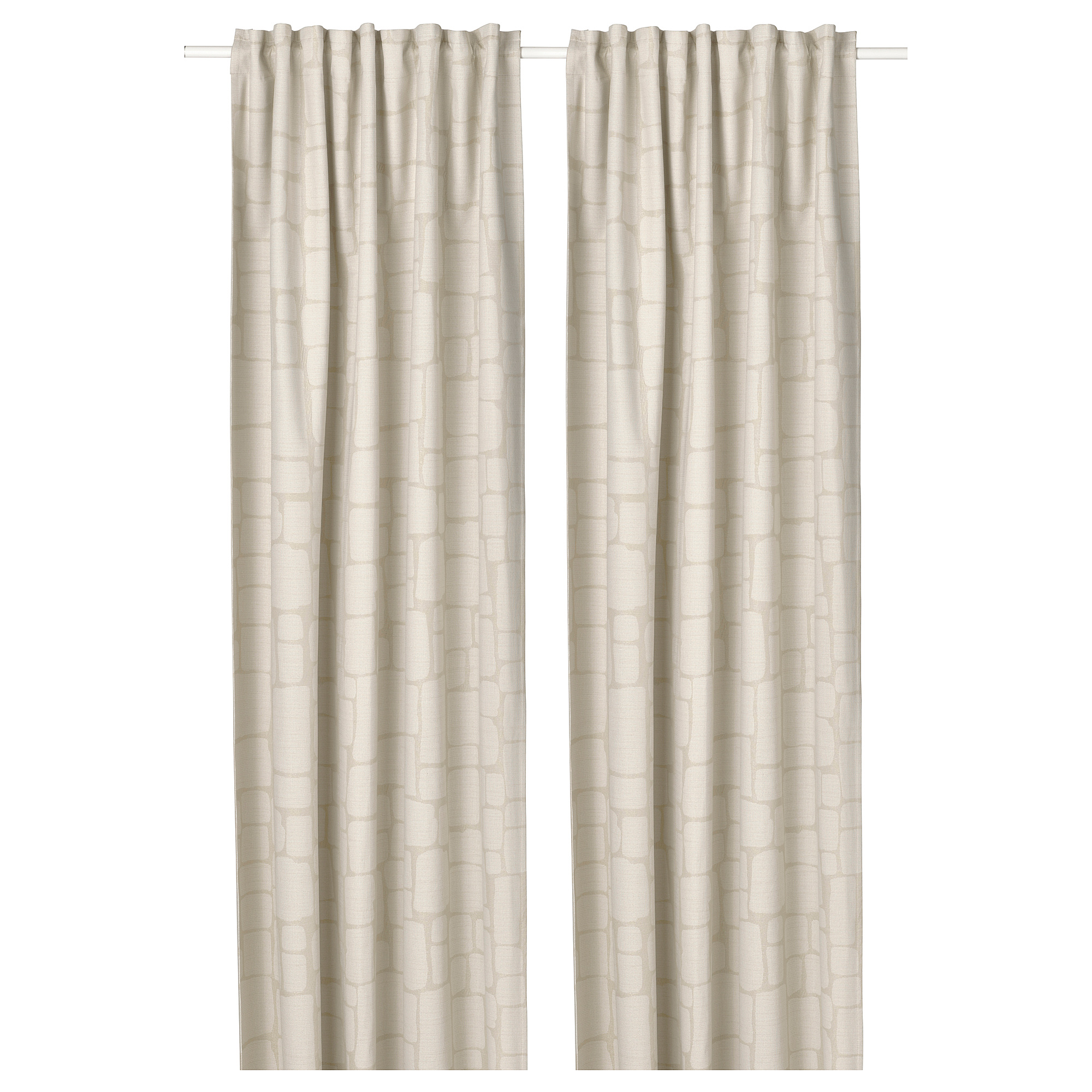 LÖNNSTÄVMAL block-out curtains, 1 pair