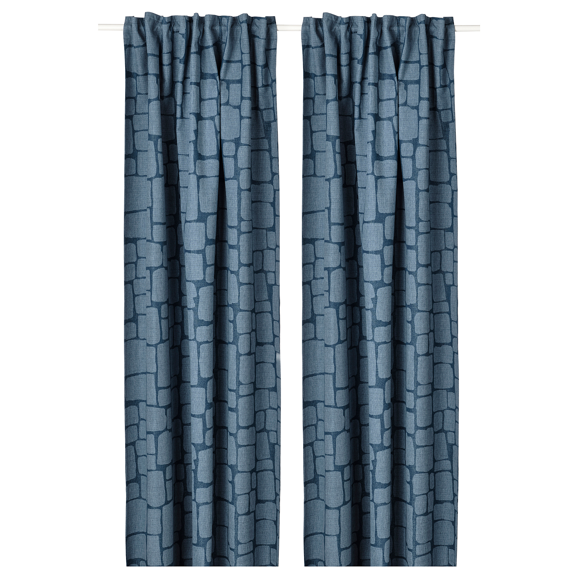 LÖNNSTÄVMAL block-out curtains, 1 pair