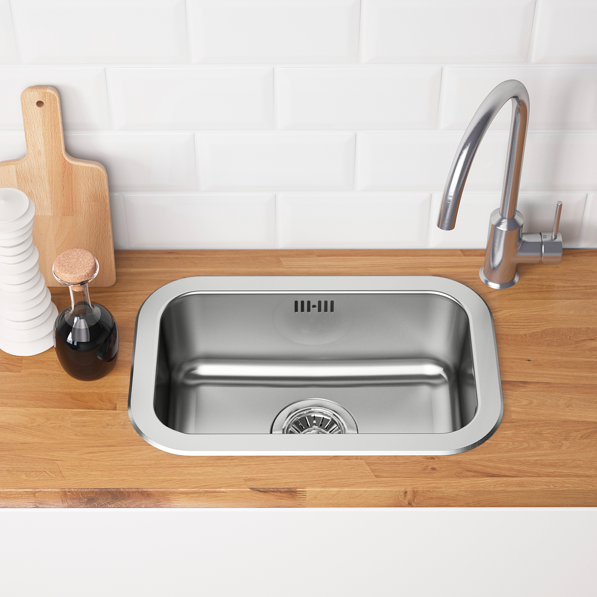 BOHOLMEN single-bowl inset sink