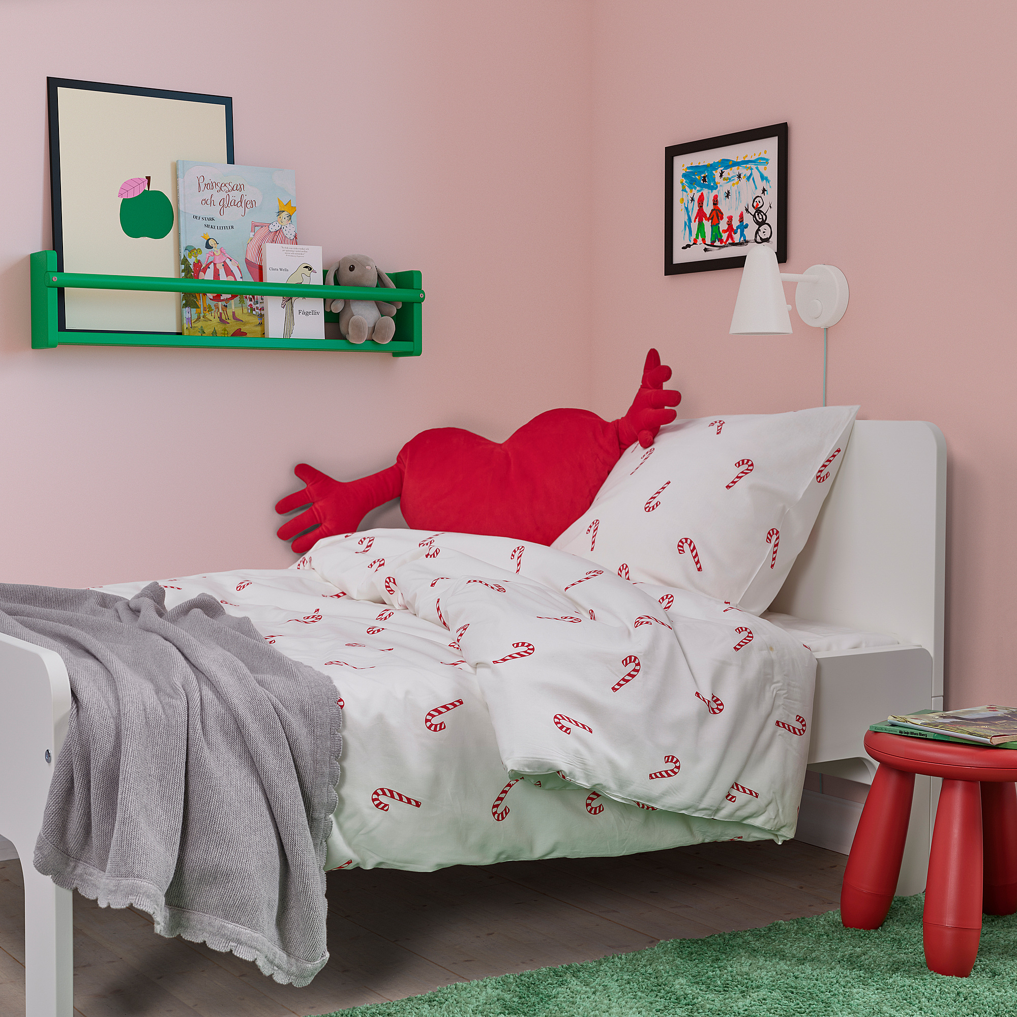 LÖVSÅNGARE duvet cover and pillowcase