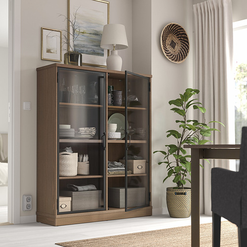 LANESUND glass-door cabinet