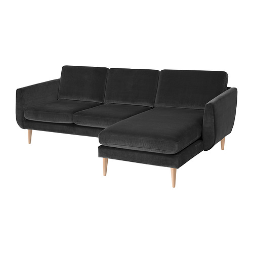 SMEDSTORP 3-seat sofa with chaise longue