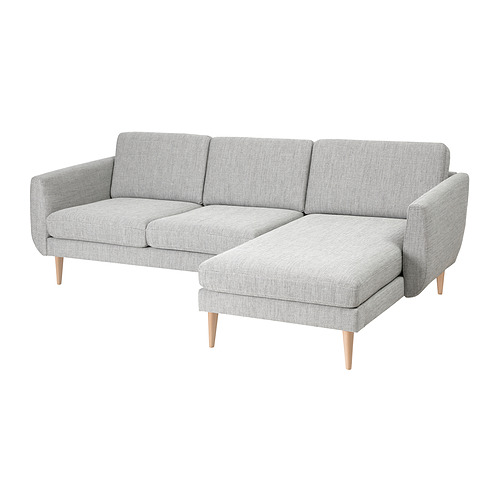 SMEDSTORP - 3-seat sofa with chaise longue, Viarp/beige/brown birch | IKEA Taiwan Online - PE852645_S4