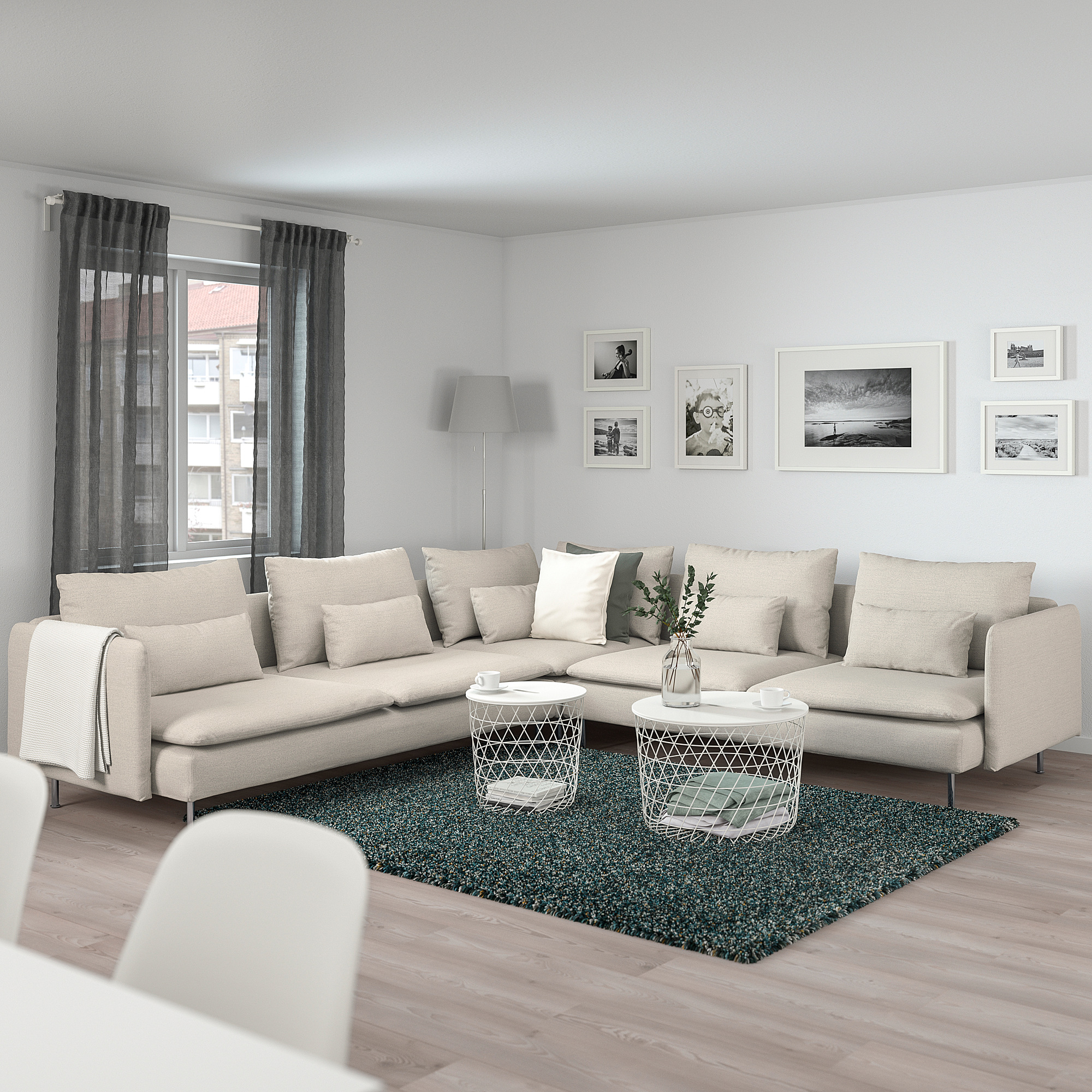 SÖDERHAMN corner sofa, 6-seat