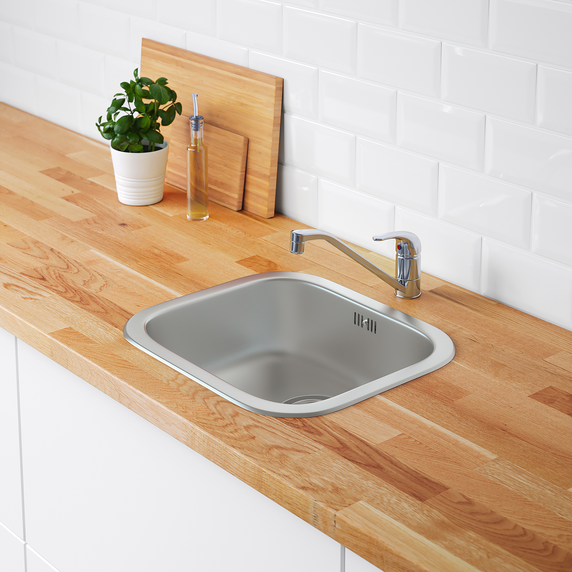 FYNDIG inset sink, 1 bowl