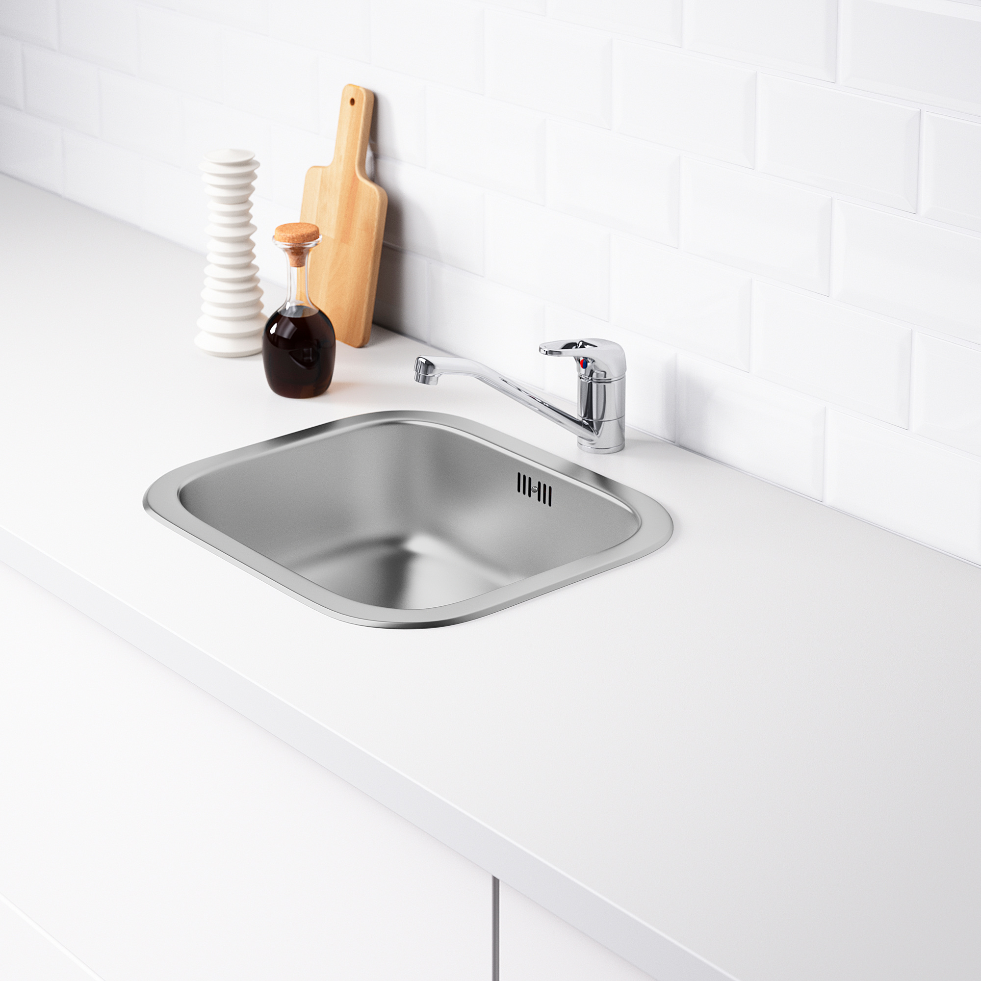 FYNDIG single-bowl inset sink