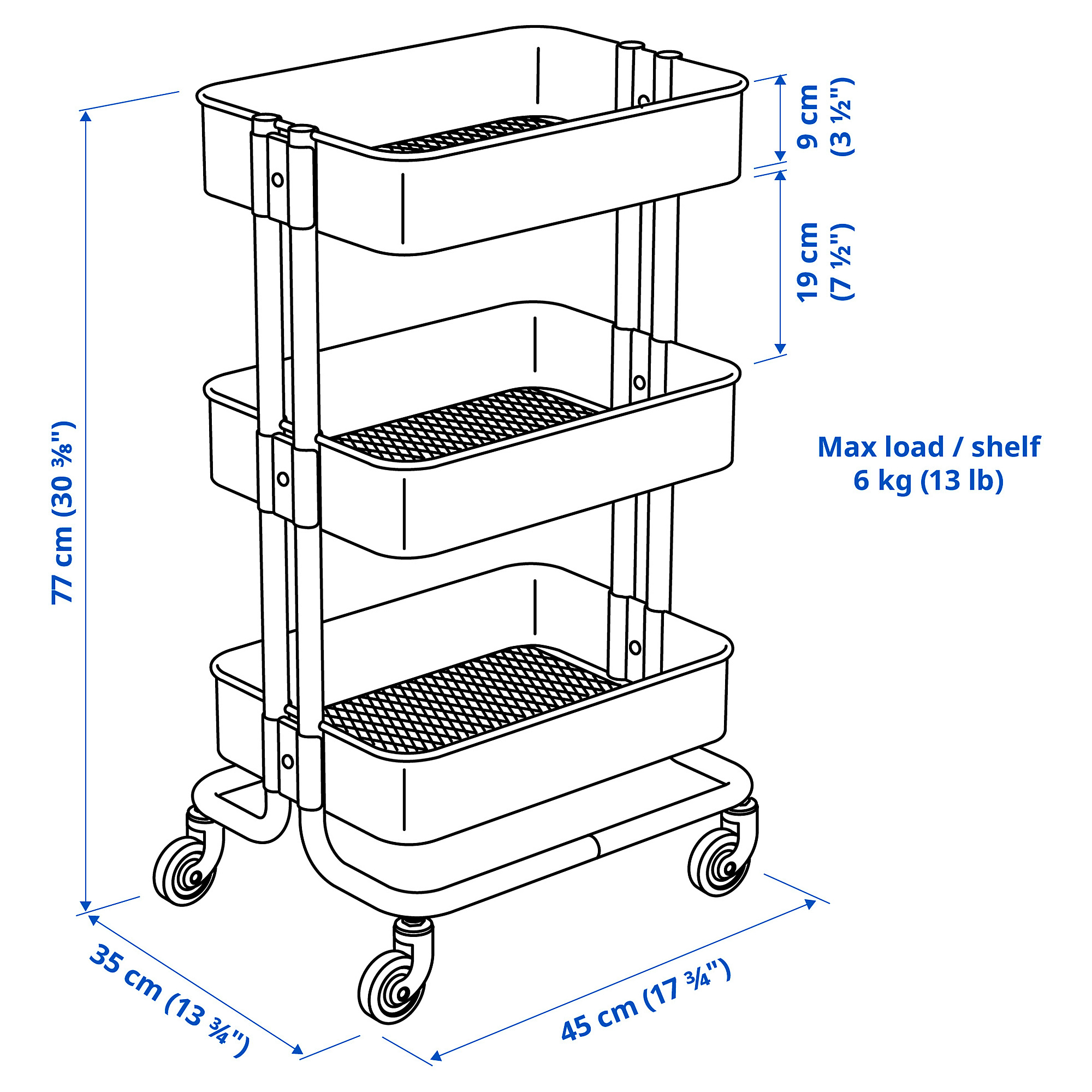 RÅSKOG trolley