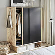 GLAMBERGET wardrobe with 3 sliding doors