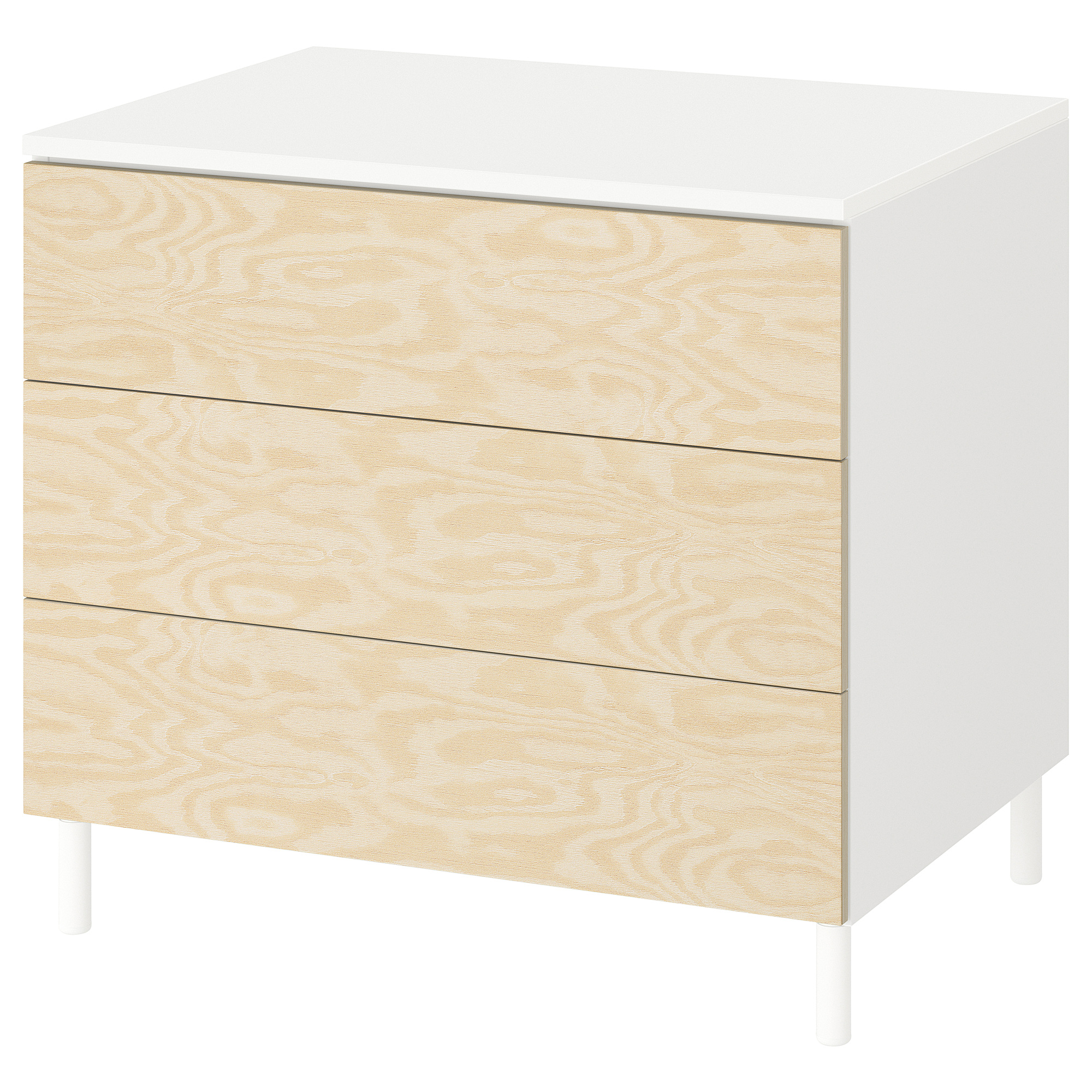 PLATSA chest of 3 drawers