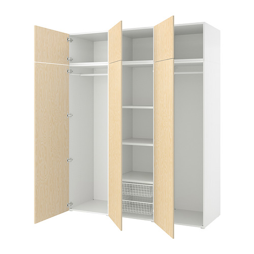 PLATSA wardrobe w 6 doors