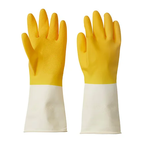 RINNIG - 清潔手套, 亮黃色/淺乳白色, M | IKEA 線上購物 - PE928459_S4