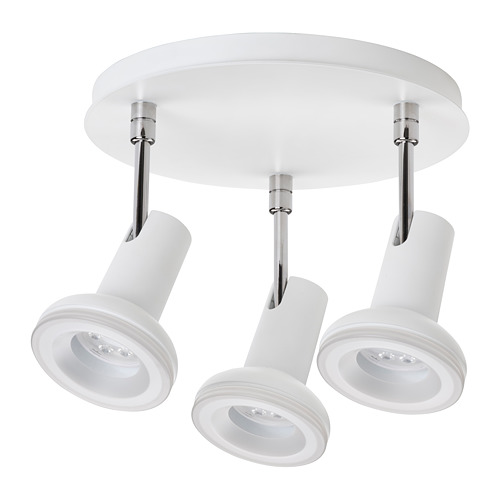STRATOSFÄR - 3燈頭吸頂聚光燈, 白色/鍍鉻 | IKEA 線上購物 - PE810168_S4