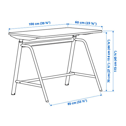 GLADHÖJDEN desk sit/stand