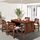 ÄPPLARÖ - table+4 chairs w armrests, outdoor, brown stained/Kuddarna beige | IKEA Taiwan Online - PE713950_S1
