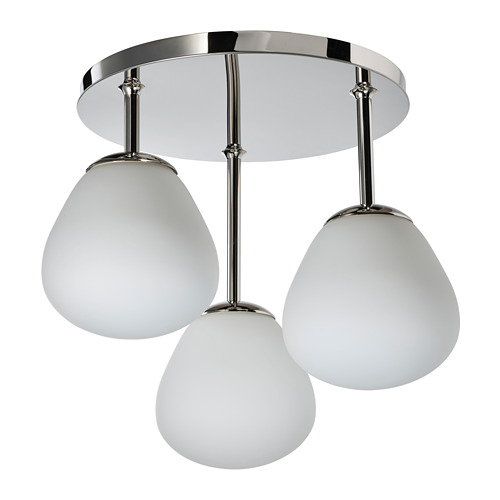 DEJSA - 3燈頭吸頂燈, 鍍鉻/乳白色 玻璃 | IKEA 線上購物 - PE810175_S4
