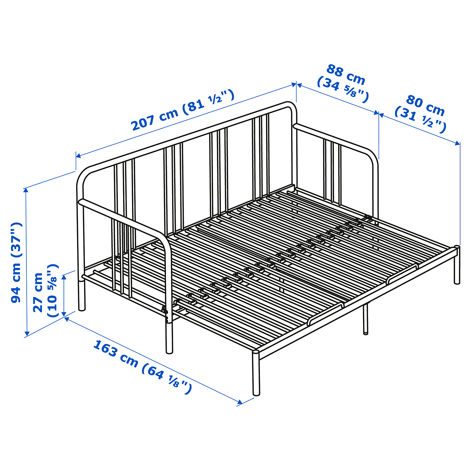 FYRESDAL day-bed frame