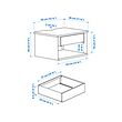 STOMSÖ wall-mounted bedside table