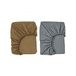 GULDVÄVARE fitted sheet for cot