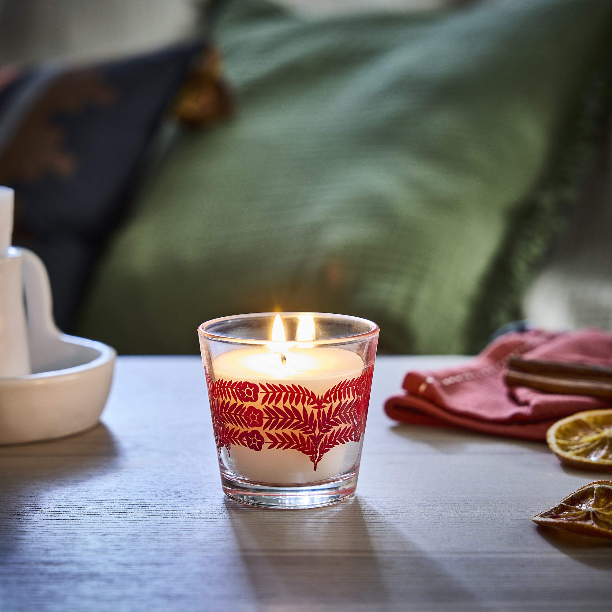 VINTERFINT scented candle in glass