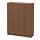 BILLY/OXBERG - 附門書櫃, 棕色 實木貼皮 梣木 | IKEA 線上購物 - PE714122_S1