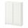 BILLY/OXBERG - bookcase with doors, white | IKEA Taiwan Online - PE714123_S1