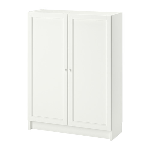 BILLY/OXBERG - 附門書櫃, 白色 | IKEA 線上購物 - PE714123_S4