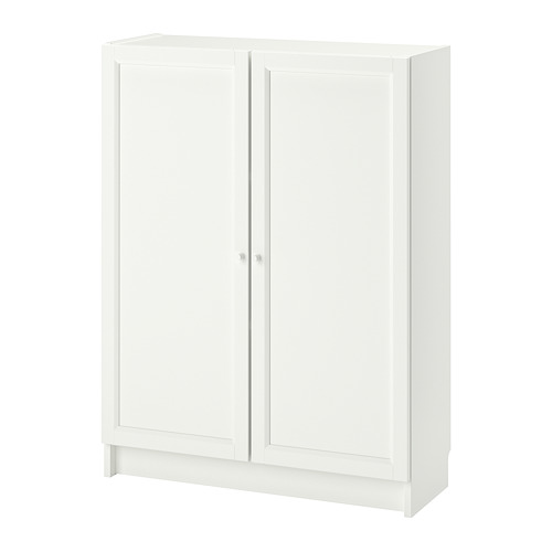 BILLY/OXBERG - 附門書櫃, 白色, 80x30x106 公分 | IKEA 線上購物 - PE714123_S4