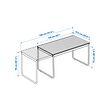 VÄSMAN extendable table, outdoor