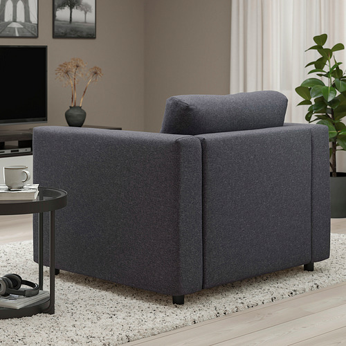 VIMLE - armchair, Gunnared medium grey | IKEA Taiwan Online - PE852862_S4