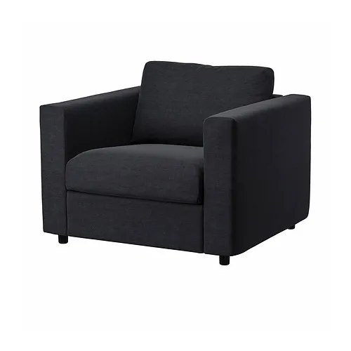 VIMLE - 扶手椅, Saxemara 黑藍色, 101x98x83 公分 | IKEA 線上購物 - PE852878_S4