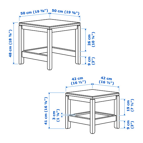 HAVSTA - 子母桌 2件組, 白色 | IKEA 線上購物 - PE714270_S4