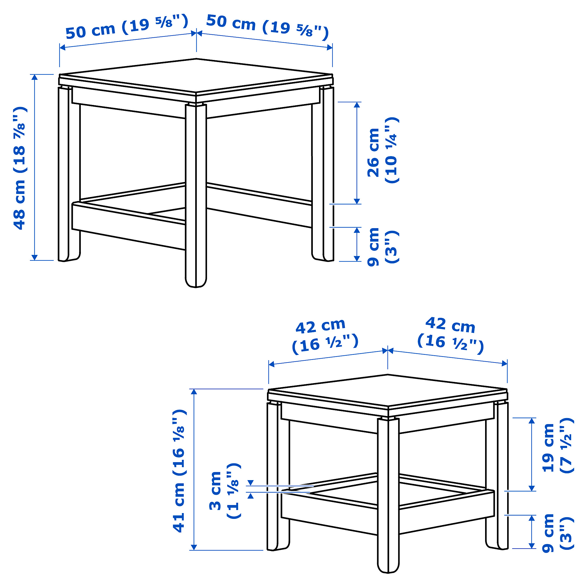 HAVSTA nest of tables, set of 2