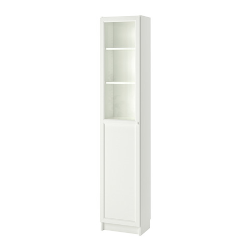 BILLY/OXBERG - 書櫃附背板/玻璃門板, 白色/玻璃, 40x30x202 公分 | IKEA 線上購物 - PE714277_S4