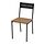 SANDSBERG - 餐椅, 黑色/棕色 | IKEA 線上購物 - PE852977_S1