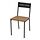 SANDSBERG - chair, black/brown stained | IKEA Taiwan Online - PE852977_S1