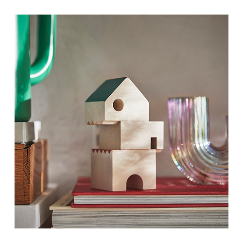 FÄLTLÖNN decoration house, set of 3