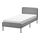 SLATTUM - 單人軟墊式床框, 淺灰色, 附床底板條底座 | IKEA 線上購物 - PE754387_S1