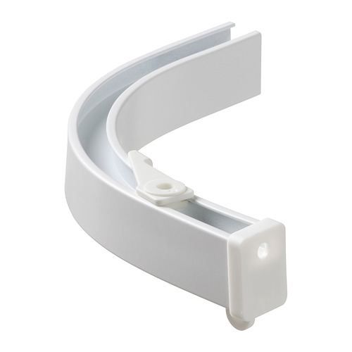 VIDGA - corner piece, single track, included ceiling fitting/white | IKEA Taiwan Online - PE810376_S4