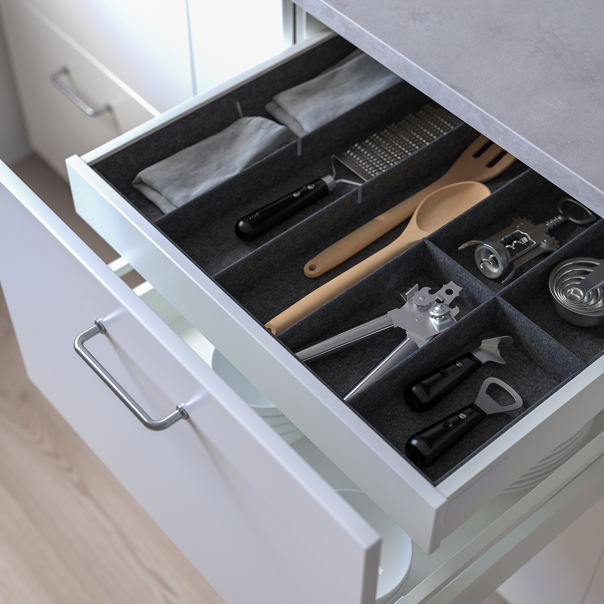 UPPDATERA adjustable organiser for drawer