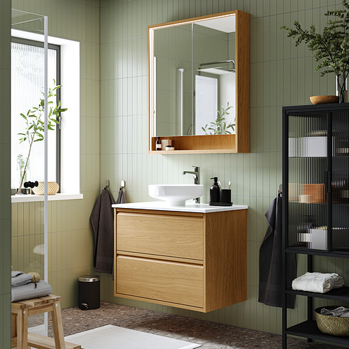 ÄNGSJÖN/LERSJÖN wash-stnd w drawers/wash-basin/tap