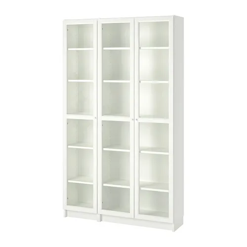 BILLY/OXBERG - bookcase with glass-doors, white, 120x30x202 cm | IKEA Taiwan Online - PE714545_S4