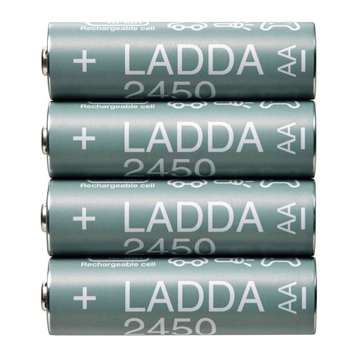 LADDA - 3號電池aa, 充電電池, 1.2v | IKEA 線上購物 - PE810493_S4