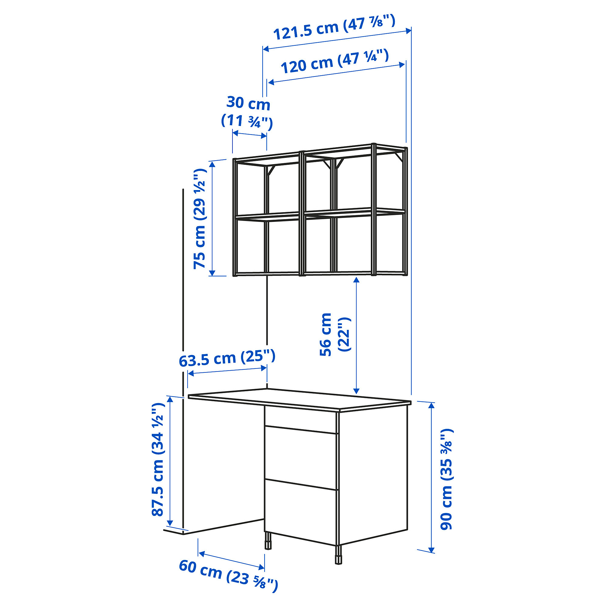ENHET storage combination