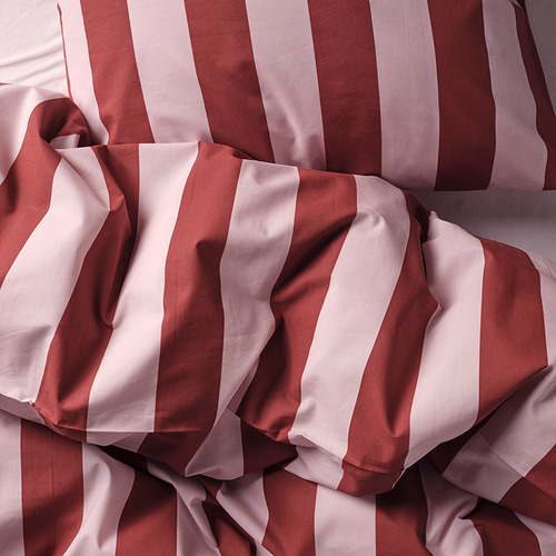 SLÅNHÖSTMAL duvet cover and pillowcase