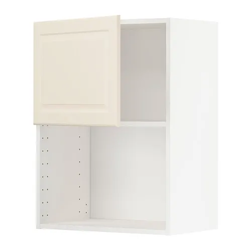 METOD - 微波爐用壁櫃, 白色/Bodbyn 淺乳白色, 60x37x80 公分 | IKEA 線上購物 - PE754621_S4